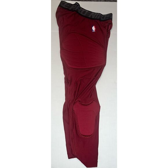 Nike Pro NBA Basketball HyperStrong Padded Pants burgundy/red XXL-Tall. NWT - Picture 1 of 6